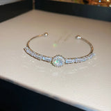 Geometric Opening Bracelet Romantic Women's Jewelry
