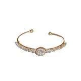 Geometric Opening Bracelet Romantic Women's Jewelry
