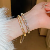 Square Hollow Bracelet for Women, Elegant Jewelry