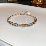 Square Hollow Bracelet for Women, Elegant Jewelry