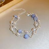 Double Layer Pearl Bracelet Women's Jewelry