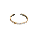 Crystal Letter Cuff Bracelet Women's Jewelry