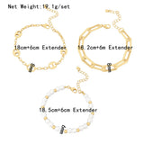 Pearl Bracelet Women Charm Chain Bangle Unusual Jewelry