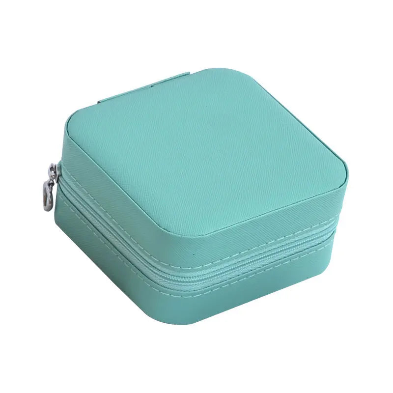 Leather Portable Jewelry Storage Box Jewelry Organizer Display Travel