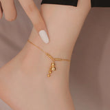 Light Niche Golden Gourd Anklet Women's Summer High-end Ins Style Anklet Jewelry