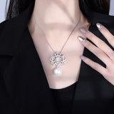 16mm Pearl Pendant Necklace for Women