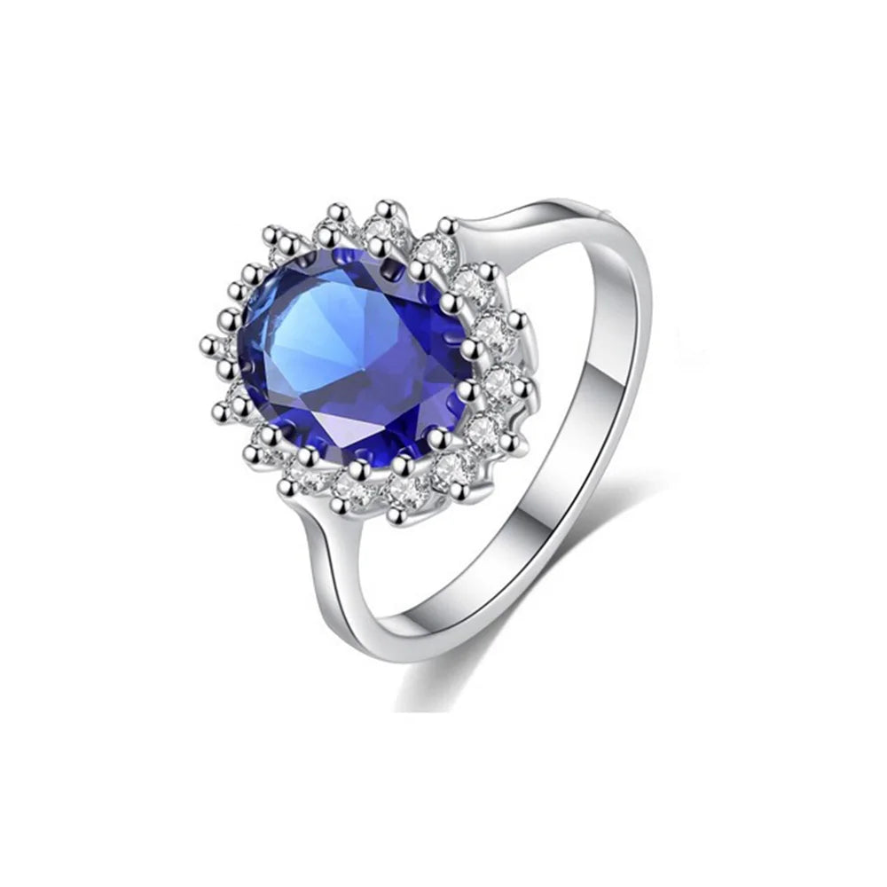 Sunflower Silver Dubai Women Lady Anniversary Jewelry R5519