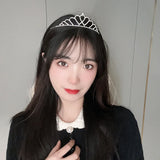 Zircon Love Crown Bridals Headdress Hair Comb for Girls