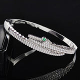 Silver Wedding Bracelet Bangle for Women Anniversary Gift Jewelry