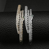 Silver Wedding Bracelet Bangle for Women Anniversary Gift Jewelry