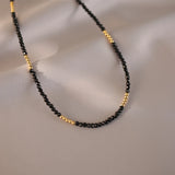 Crystal Grain Collar Necklace Elegant Women's Jewelry