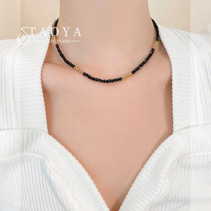 Crystal Grain Collar Necklace Elegant Women's Jewelry