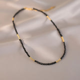 Crystal Grain Collar Necklace Elegant Women's Jewelry