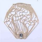 Multilayer Rhinestone Head Chain Gem Crystal Hair Jewelry