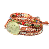 Natural Stones Wrap Bracelet Bohemia Jewelry