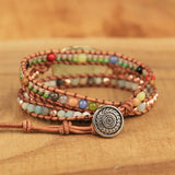 Natural Stones Wrap Bracelet Bohemia Jewelry