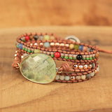 Natural Stones Wrap Bracelet Bohemia Jewelry