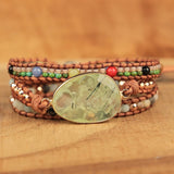 Natural Stones Wrap Bracelet Bohemia Jewelry