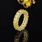 Oval Silver Eternity Band Ring for Women R6444