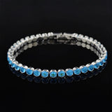 Pink Green Round Bracelet Bangle for Women Gift S6792