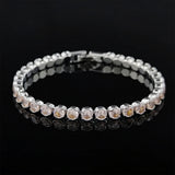 Pink Green Round Bracelet Bangle for Women Gift S6792