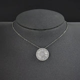 Round Silver Necklace for Women Lady X5206