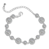 Round Silver Bracelet Bangle For Women - Anniversary Gift Jewelry