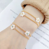 Shell Flowers Charm Bracelet High Multilayer Jewelry