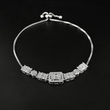 Silver Bracelet Bangle Women Christmas Gift S019