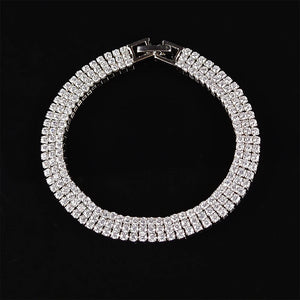 Tennis Silver Bracelet Bangle For Women S5439