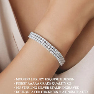 Tennis Silver Bracelet Bangle For Women S5439