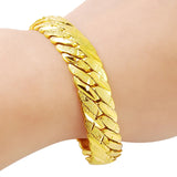 24k Link Chain Bracelet for Men and Women