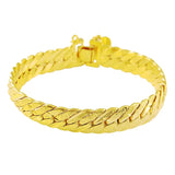 24k Link Chain Bracelet for Men and Women