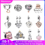 Two-tone Openwork Infinity Mum Heart Charms for Bracelet