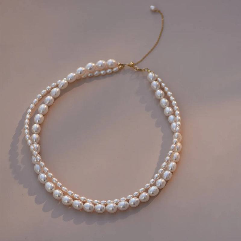 Freshwater Pearl Double Layered Choker Necklace