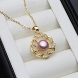 Natural Pearl Pendant For Woman,Trendy Freshwater Pearl Necklace Mother Gift