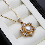 18k Plated Pearl Pendant Necklace for Women - Mother's Day Gift