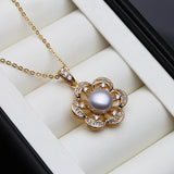 18k Plated Pearl Pendant Necklace for Women - Mother's Day Gift