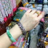 Natural Rhodonite Stone Beads Bracelet Gemstone Bangle for Woman