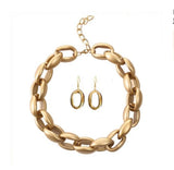 Choker Necklace Set Women Wedding Bridal Jewelry Party Accessories