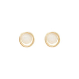 Geometric Pearl Stud Earrings for Women