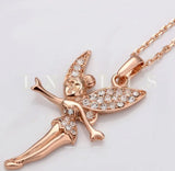925 Sterling Silver Lucky Cupid Necklace Austrian Crystals