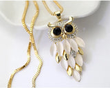 Austrian Retro Owl Choker Necklace with Crystals