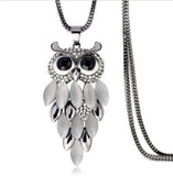 Austrian Retro Owl Choker Necklace with Crystals