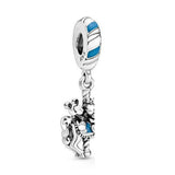 Sterling Silver Wine Glass Sail Boat Charm