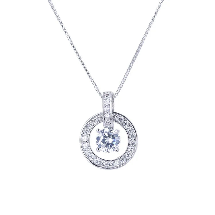 Austrian Crystal Sweet Bell Hollow Necklace for Women