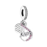Pando Bangle S925 Beads Love Heart Pendant