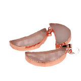 Pink Rose Quartz Moon Pendant for DIY Jewelry Women Accessory