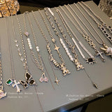 Colorful Heart Silver Plate Jewelry For Women