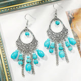 Bohemian Turquoise Retro Earrings Set